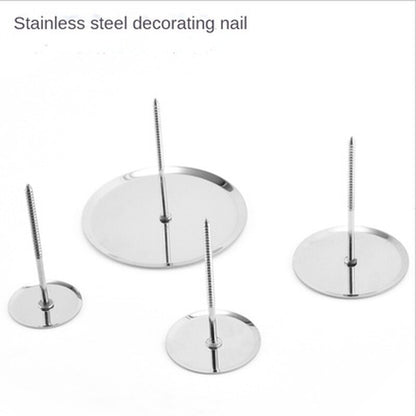 Stainless Steel Piping Nail Cake Baking Piping Stands Tools Cake Flower Nails Bottom Tray Decorating DIY Pastry Kitchen Tools