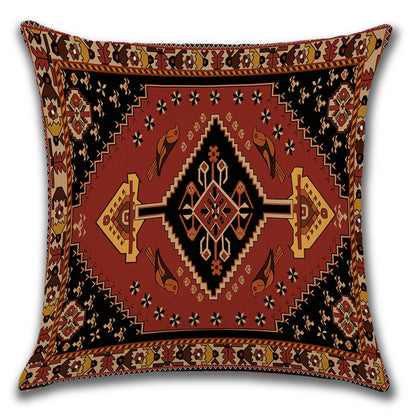 2021 New Ethnic Persian Carpet Print Linen Pillows Case Hot Bohemian Decorative Geometric Throw Pillows Sofa Couch Home Decor