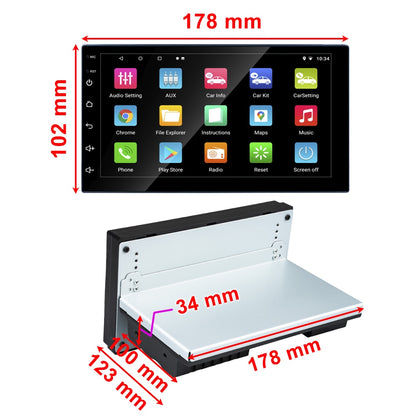 REAKOSOUND Andriod 11 1Din 7&#39;&#39; GPS Navigation Multimedia Video Player MirrorLink Wifi Car Audio For Universal Volkswagen Nissan