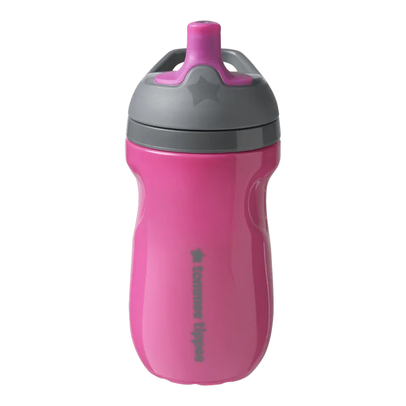 Sportee Toddler Water Bottle with Handle, Girl — 12m+, 2ct Botellas ml Air up Flask running Hydroflask wide mouth straw lid To