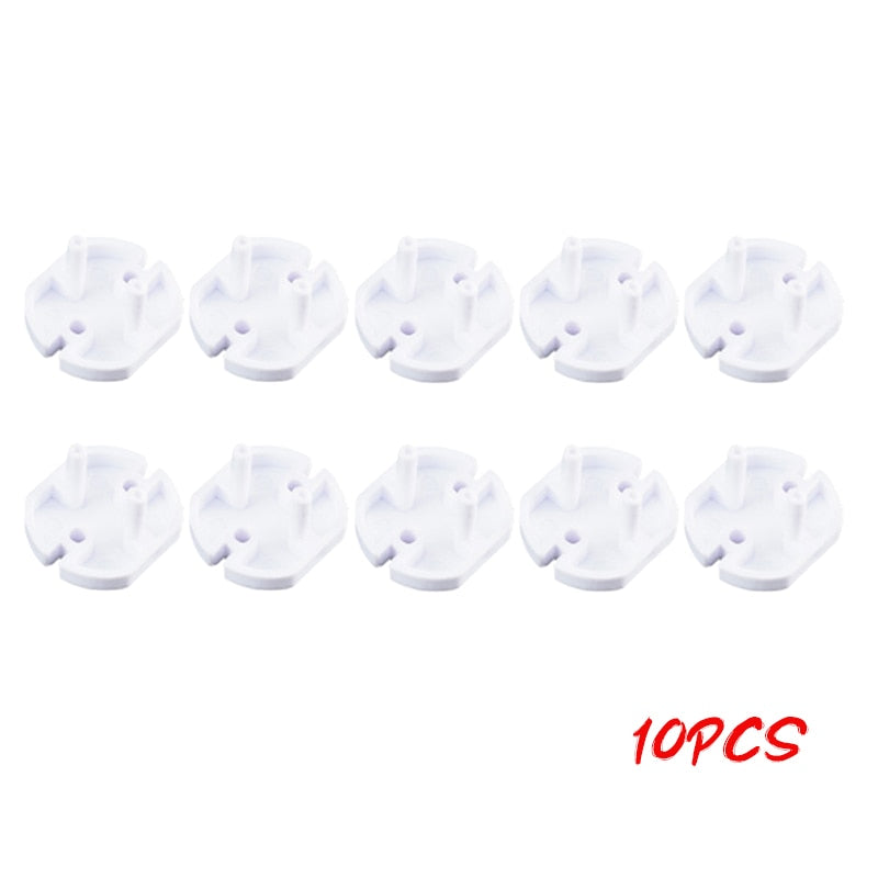 10pcs Baby Safety Child Electric Socket Outlet Plug Protection Security Two Phase Safe Lock Cover Kids Sockets Cover Plugs