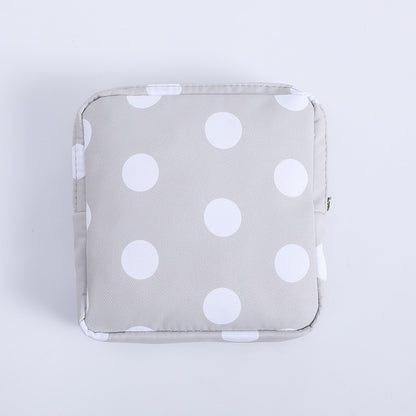 Women Girls Kawaii Cosmetic Makeup Tampon Bear Napkin Pouch Storage Bag Coin Purse Sanitary Pads Bag Mini Data Cables Organizer