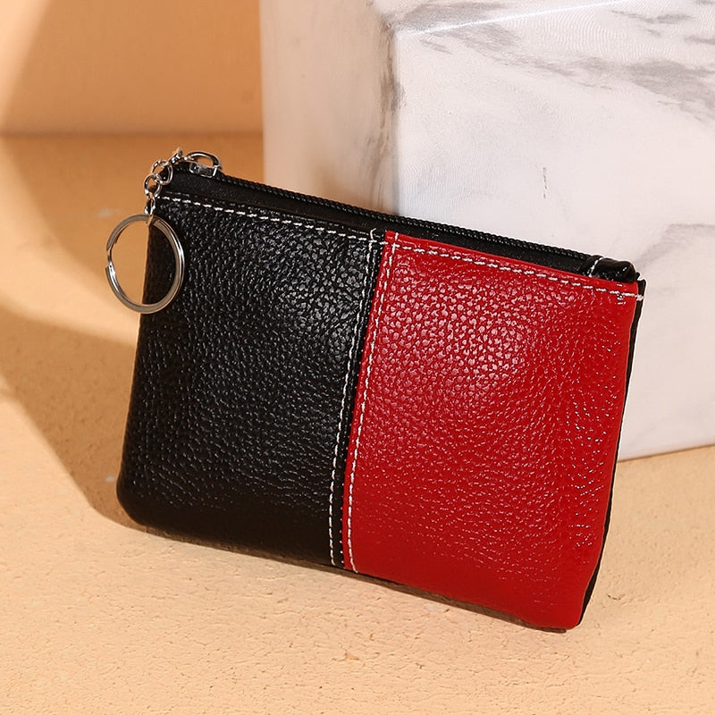 Litchi Pattern Coin Purse Female PU Leather New Mini Wallet Luxury Brand Designer Women Small Hand Bag Cash Pouch Card Holder