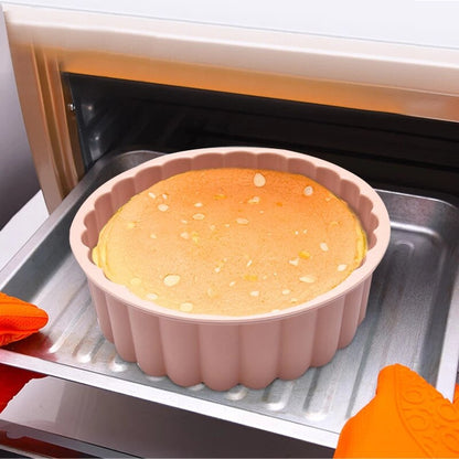 Sunflower Shape Silicone Cake Mold Simple Cake Baking Mould Toast Bread Pastry Mousse Bakeware Household Kitchen Accessory Tray