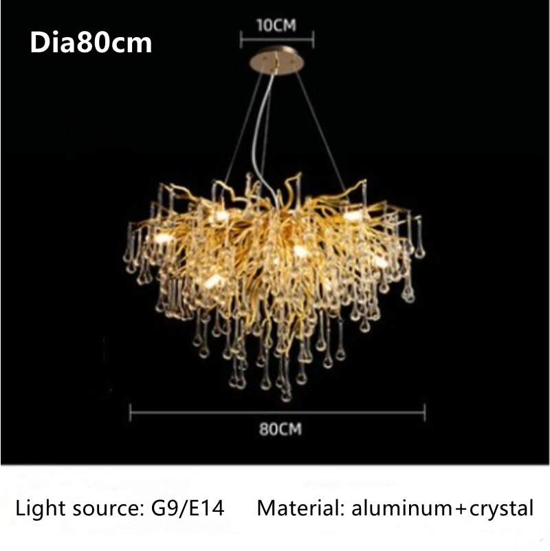 American Luxury Crystal Ceiling Chandelier Modern Lustre Living Dining Bedroom Hanging Lamp Hotel Hall Home Decor Pendant Lights