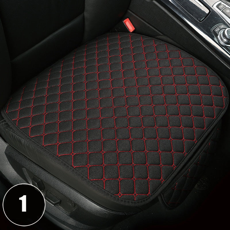 Big Size Linen Flax Car Seat Cover Protector Front Seat Backrest Cushion Pad Mat Auto Front Interior Styling Truck SUV or Van