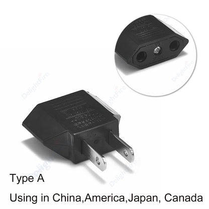 US Travel Electrical Socket EU To US Power Adapter American European Australia US AU EU Euro AC Plug Converter Outlet Socket