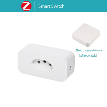 Tuya Wifi Smart Brazil Switch Plug Zigbee Smart Brazil Socket Smart Life Brazil Outlet With Power Monitor For Alexa Google Home