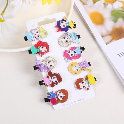 10PCS/Set New Cute Cartoon Unicorn Hair Clips for Girls Colorful Sweet Unicorn Hairpin Kids Barrette Hair Accessories for Girls