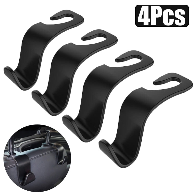 1/2/4Pcs Universal Auto Seat Headrest Hook Storage Hanger Car Vehicle Back Seat Organizer Holder Car Interior Accessories