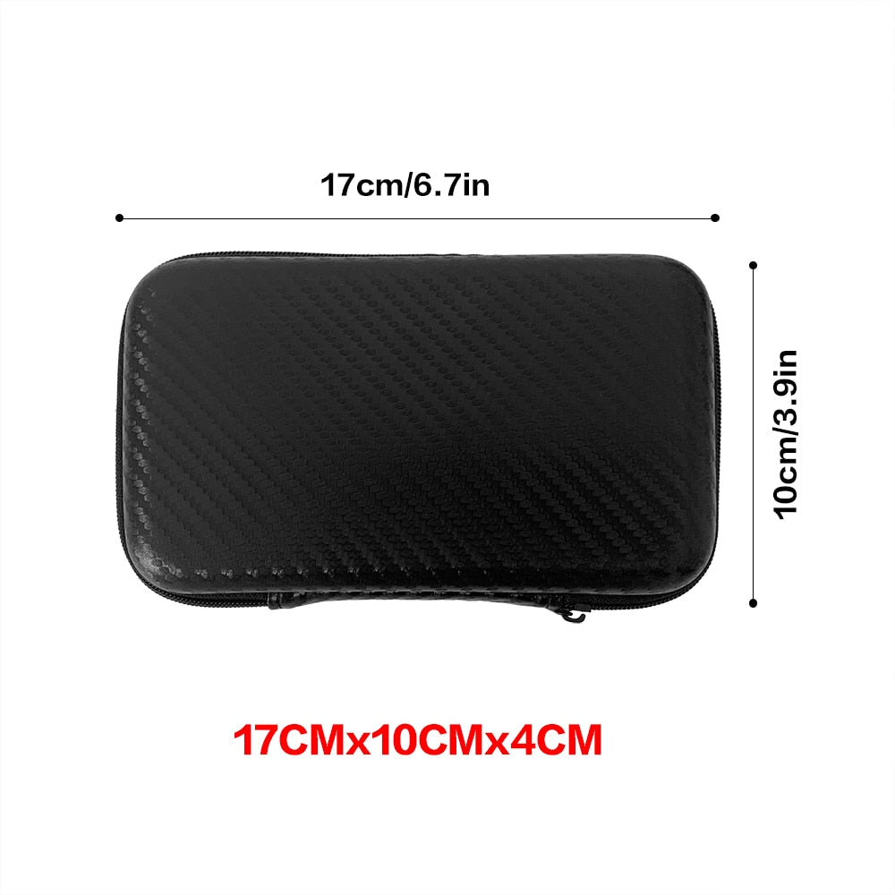 Car Repair Tool Kit Storage Bag Car Terminal Removal Organizer Bag Multiple Sizes Carbon Fiber Pattern With Zipper