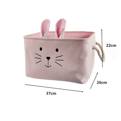 Clothing Laundry Baskets For Home Bathroom Cat Print Save Space Household Supplies Toy Storage Box Laundry Bucket