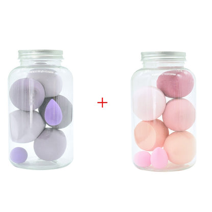 4pcs Makeup Sponge Powder Puff Dry and Wet Combined Beauty Cosmetic Ball Foundation Powder Puff Bevel Cut Make Up Sponge Tools