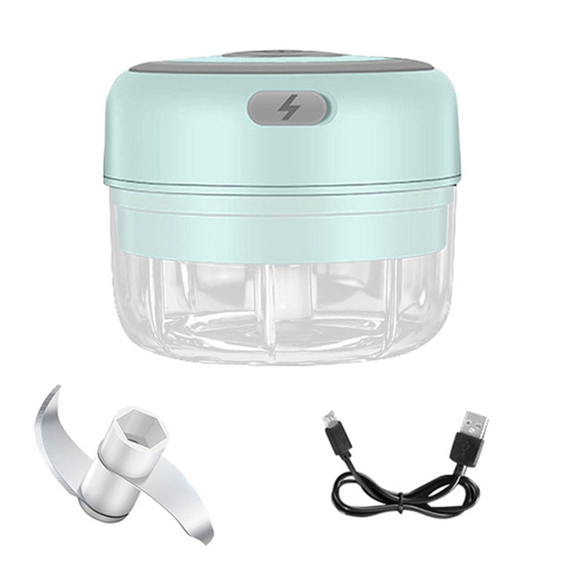 100/250ml Electric Garlic Masher Mini Chopper Vegetable Chili Meat Ginger Masher Machine USB Charging Blenders Kitchen Gadgets