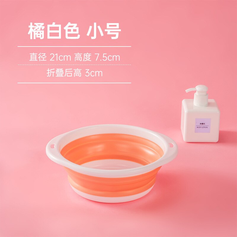 Plastic Travel Folding Wash Basin Portable Foldable Laundry Basin Safe Durable Foldable Wash Basin Bathroom Household Supplies