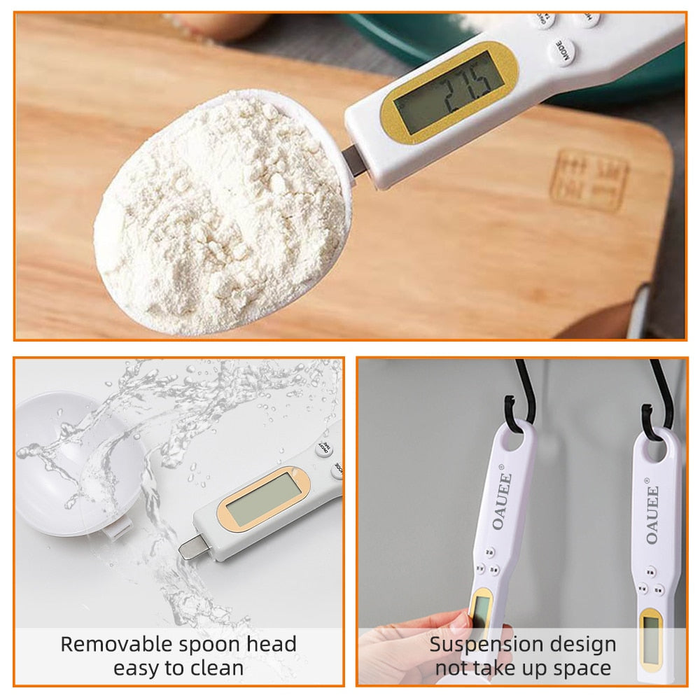 Electronic Kitchen Scale 500g 0.1g LCD Digital Measuring Food Flour Digital Spoon Scale Mini Kitchen Tool for Milk Coffee Scale