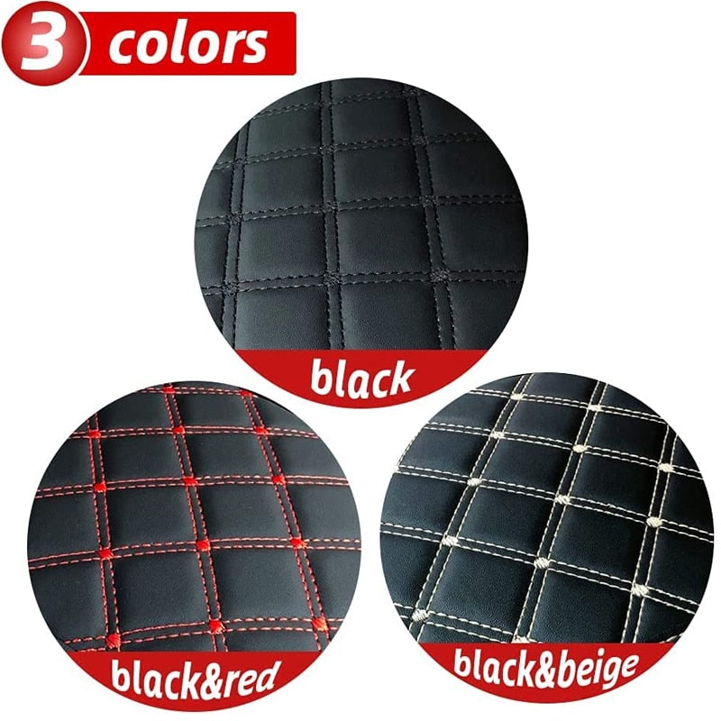 Leather Car Armrest Mat Universal Interior Auto Armrests Storage Box Mats Dust-proof Waterproof Cushion Cover Armrest Protector