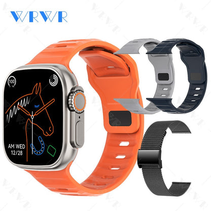 2023 Smart Watch Ultra Series 8 NFC Smartwatch Men Women Bluetooth Calls Wireless Charging Fitness Bracelet 2 Inch HD Screen