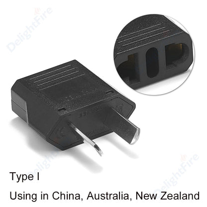 EU European Socket US AU KR Plug Adapter Japan China US To EU Travel Power Adapter Electric Converter Charger Socket AC Outlet