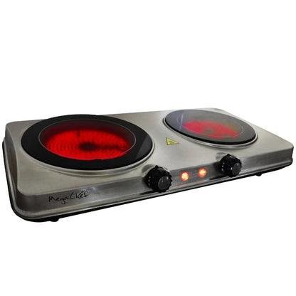 Portable Dual Vitro-Ceramic Infrared Cooktop Electric Cooker Electric Burner