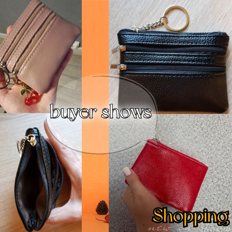 Litchi Pattern Coin Purse Female PU Leather New Mini Wallet Luxury Brand Designer Women Small Hand Bag Cash Pouch Card Holder