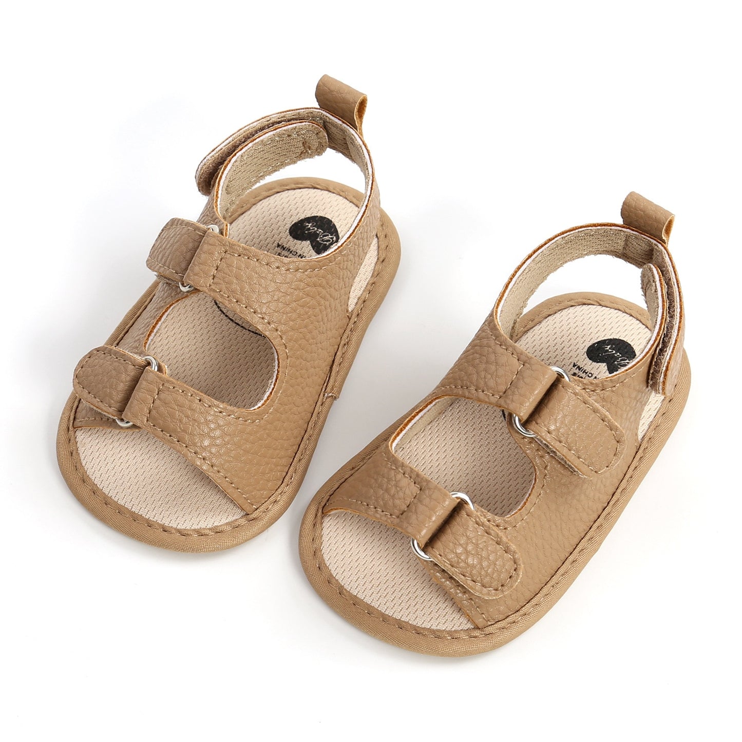 New Baby Sandals Baby Shoes Baby Boy Girl Sandals PU Soft Bottom Sole Anti-Slip Infant First Walker Crib Shoes Newborn Moccasins