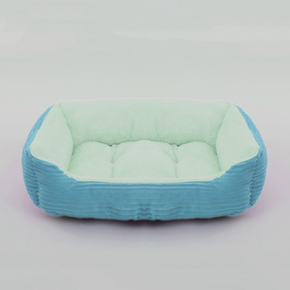 Bed for Dog Cat Pet Square Plush Kennel Medium Small Dog Sofa Bed Cushion Pet Calming Dog Bed House Pet Supplies Accessories