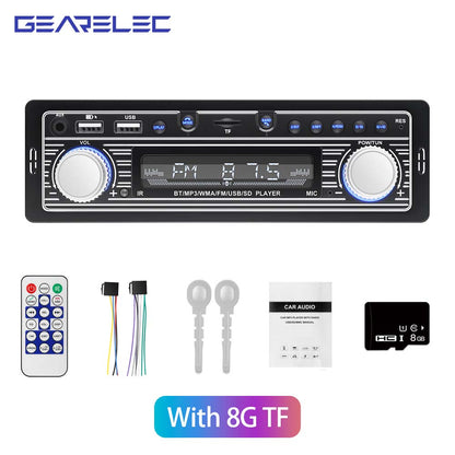 1 Din Car Radio Stereo Player Digital Bluetooth Video MP3 Player FM Radio Stereo Audio ISO USB/SD with In Dash AUX Input