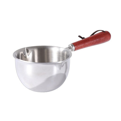 Stainless Steel Mini Frying Pan Household Hot Oil Pan Boiled Eggs Hot Chocolate Hot Milk Pot Household Multi-purpose Pot