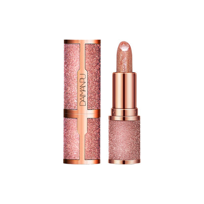 Glitter Matte Temperature Change Lipstick Waterproof Long Lasting Diamonds Lipsticks Non Stick Red Pink Lip Tint Makeup Cosmetic