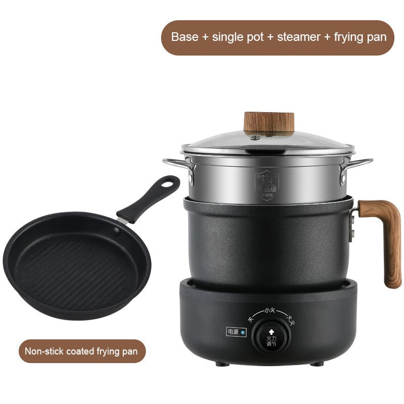 110V/220V Multifunction Cooker Household kitchen 1-2 People frying pan steamer Hot Pot  Non-stick Pan Smart Electric Rice Cooker