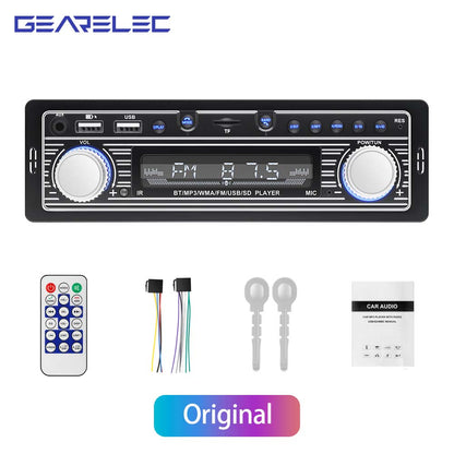 1 Din Car Radio Stereo Player Digital Bluetooth Video MP3 Player FM Radio Stereo Audio ISO USB/SD with In Dash AUX Input