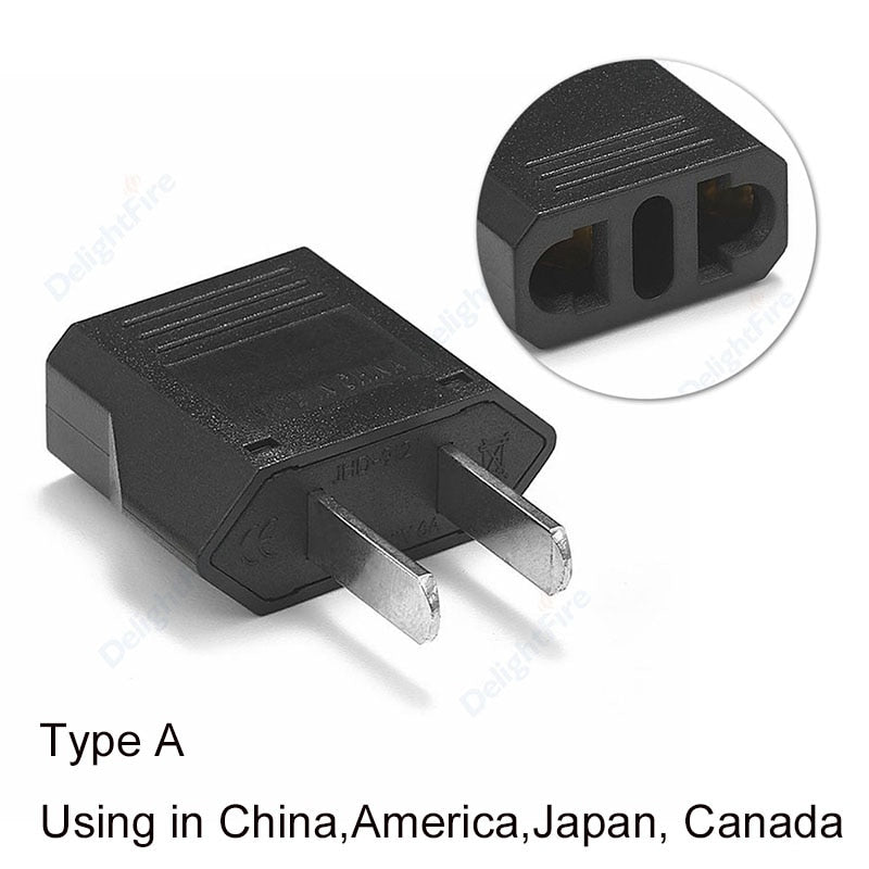US Travel Electrical Socket EU To US Power Adapter American European Australia US AU EU Euro AC Plug Converter Outlet Socket