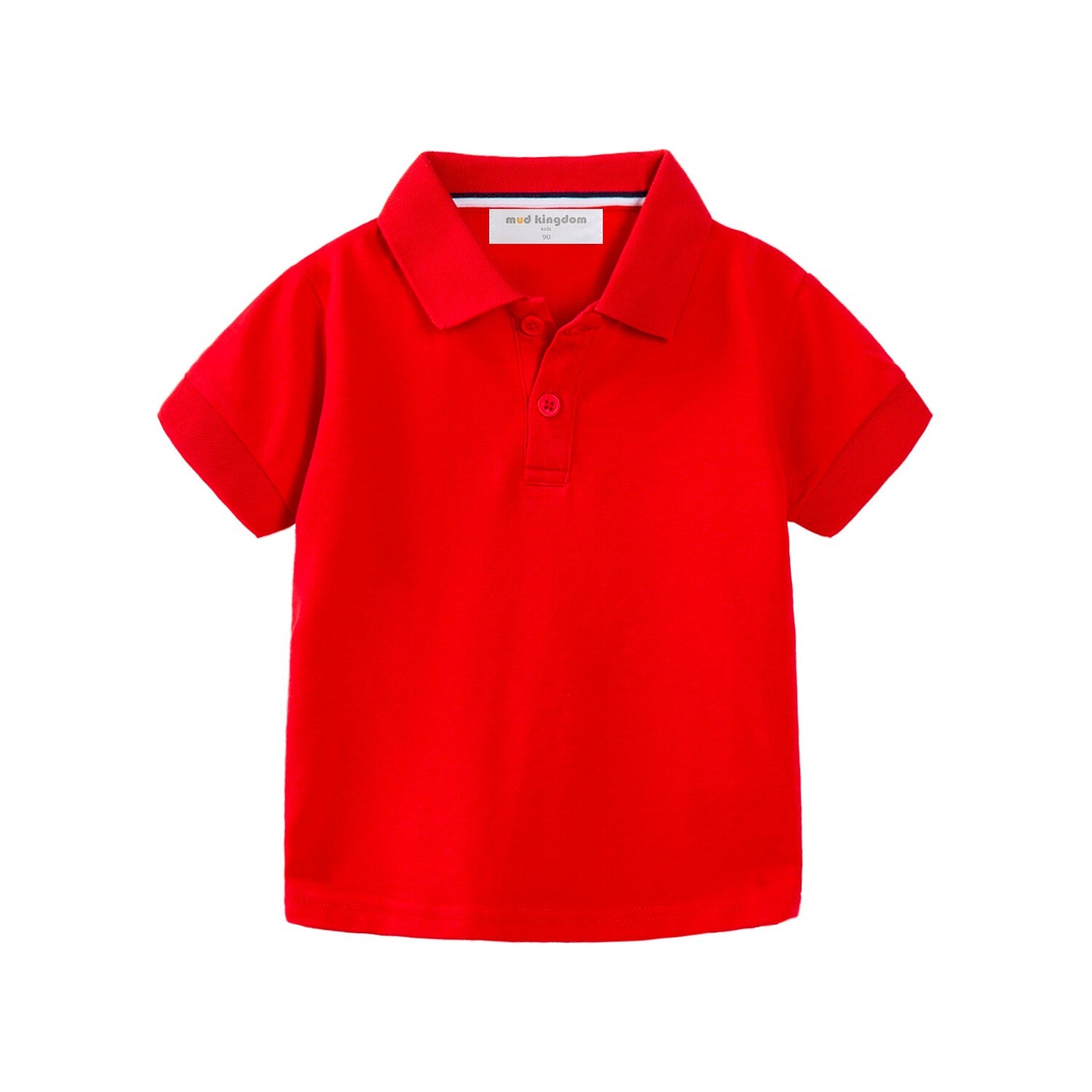 Mudkingdom Fashion Boys Polo Shirts Solid Cotton Car Lapel Short Sleeve Little Boy Clothes Casual Toddler Summer Tops Kids Wear