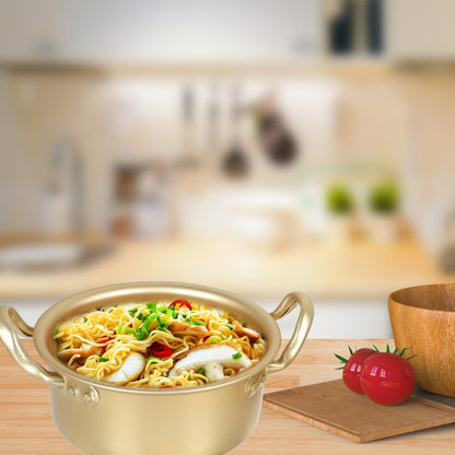 Yellow Outdoor Decor Korean Ramen Pot Noodle Lid Cauldron Aluminum Stock Household Cookware Portable Cooking Instant