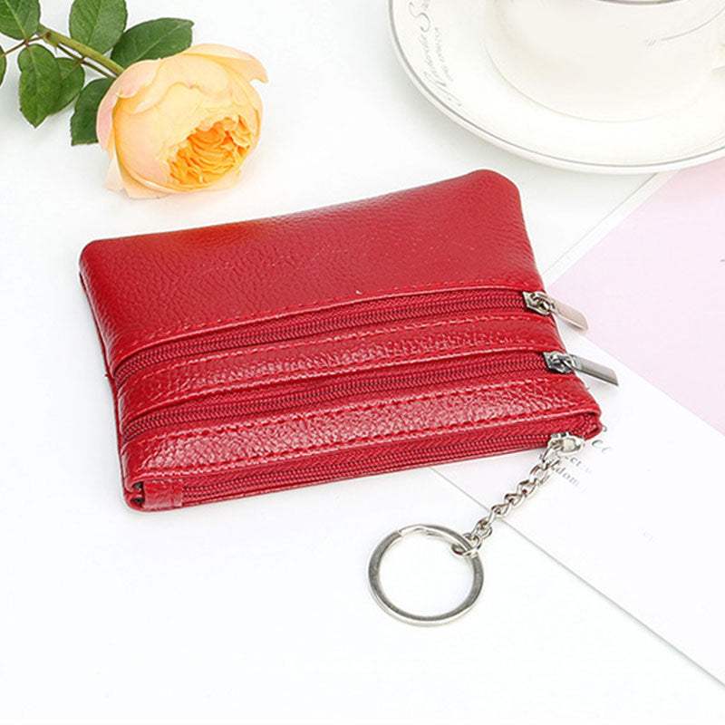 Litchi Pattern Coin Purse Female PU Leather New Mini Wallet Luxury Brand Designer Women Small Hand Bag Cash Pouch Card Holder