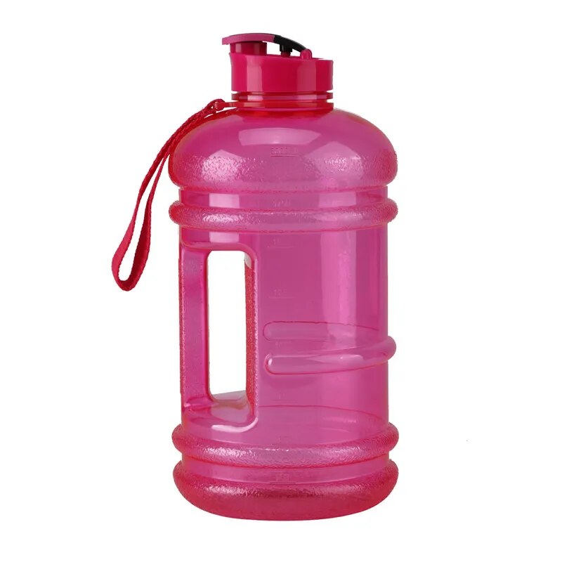 2.2L Big Large Capacity Plastic Gym Sports Water Bottle Outdoor Fitness Bicycle Bike Camping Cycling Kettle With BPA Free