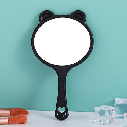 Handheld Makeup Mirror Lip Shaped Makeup Mirror With Handle Hand Mirror SPA Salon Compact Mirrors Cosmetic Mirror For Women