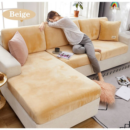 Sofa Cushion Cover Elastic Home Decoration Solid Color Protector Sofa Cover Couch Cover Slipcover Personshable Sofa Cushion Case