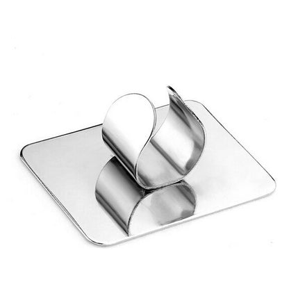 Hot Sale Nail Art Makeup Cosmetic Stainless Steel Paint Mixing Palette Ring Tool