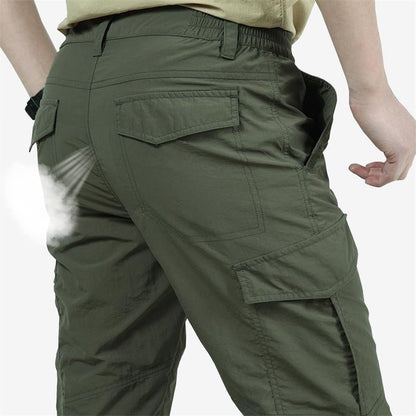 2023 Outdoor Waterproof Tactical Cargo Pants Men Breathable Summer Casual Army Military Long Trousers Male Quick Dry Cargo Pants