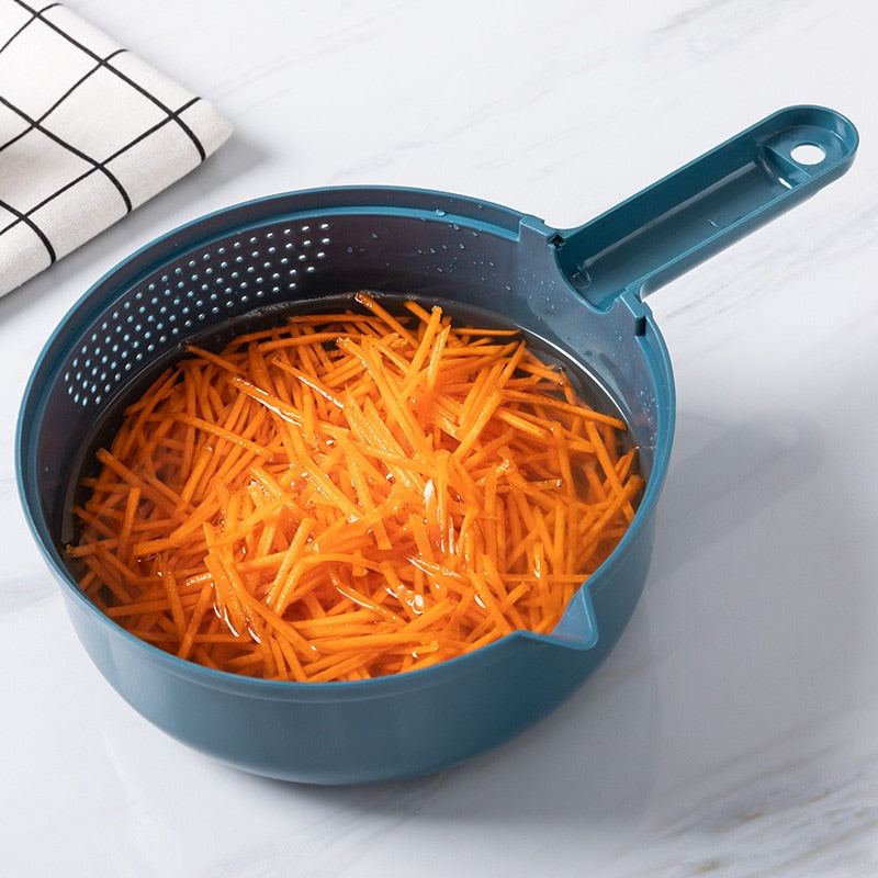 12pcs/lot Kitchen Multifunctional Salad Utensils Vegetable Chopper Carrot Potato Manual Shredder Kitchen Cooking Vegetable Tools