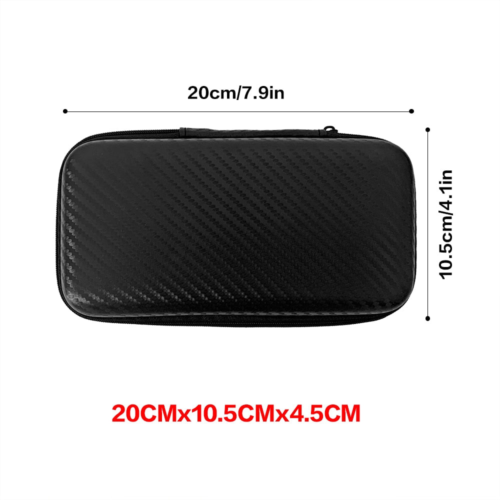 Car Repair Tool Kit Storage Bag Car Terminal Removal Organizer Bag Multiple Sizes Carbon Fiber Pattern With Zipper