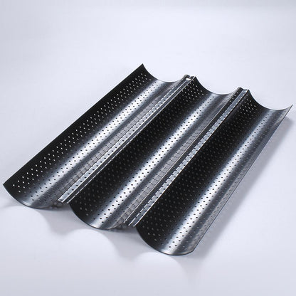 Kitchen Accessories Homemade Baguette Carbon Steel Pan French Bread Wands Baking Mold Nonstick Bakeware Pastry Tray Toaster Tool