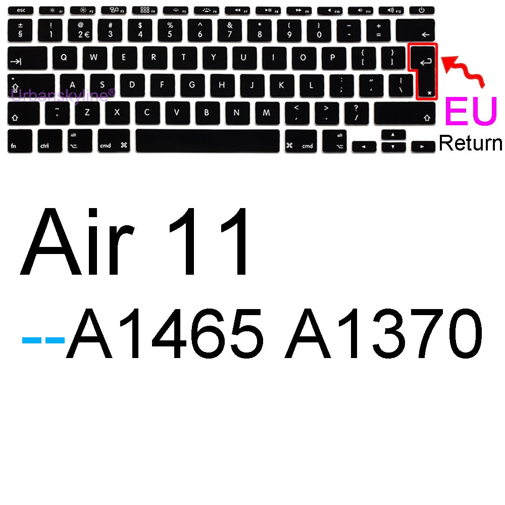 Keyboard Cover for Macbook Air 13 M2 Pro 13 M1 14 Max 15 16 Bar ID 17 Retina 11 Silicone Protector Skin Case A2337 A2779 A2681