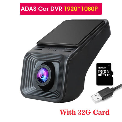 Develuck USB ADAS Full HD Car DVR Dash Cam For DVD Android Player Navigation Head Unit/Auto Audio Voice Alarm Video Recording