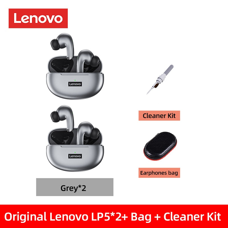 100% Original Lenovo LP5 Wireless Bluetooth Earbuds HiFi Music Earphone With Mic Headphones Sports Waterproof Headset 2022 New