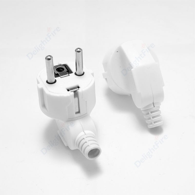 1-100pcs EU Plug Adapter 16A Male Replacement Outlets Rewireable Schuko Electeic Socket Euro Connector For Power Extension Cable