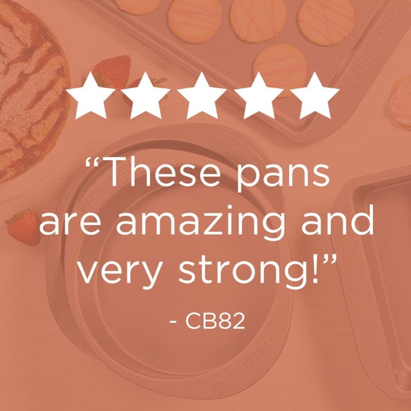 Bakeware Nonstick Cookie, Muffin, Cupcake, and Cake Pan Set, 4-Piece, Gray
