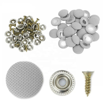 20/40pcs Car Interior Roof Buckles Headliner Ceiling Cloth Fixing Screw Cap Repair Automotive Care Fabric Buckle Rivets Retainer